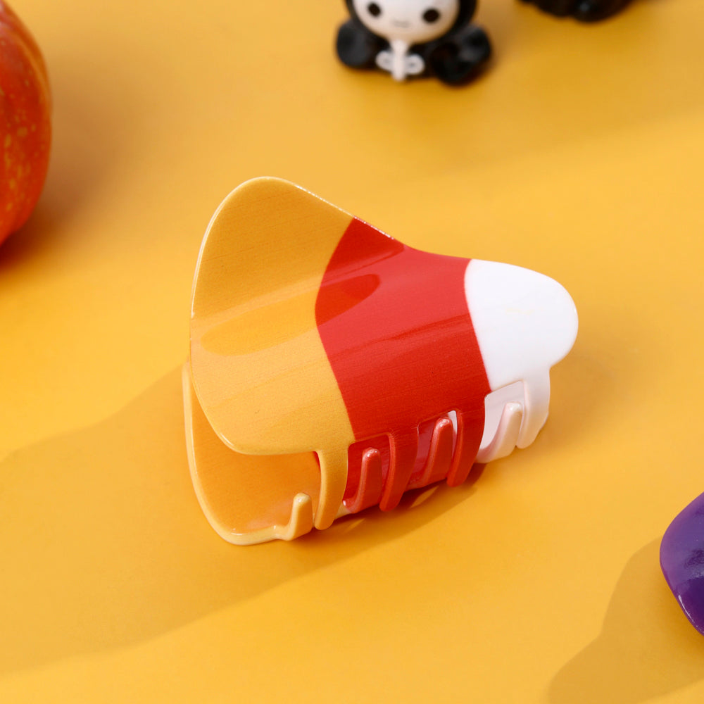 Halloween Candy Corn Hair Claw Clips