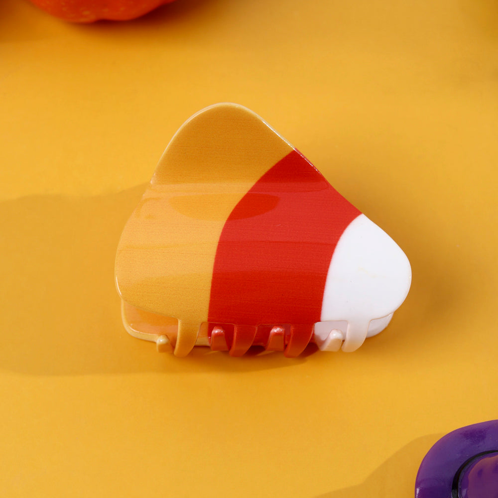 Halloween Candy Corn Hair Claw Clips