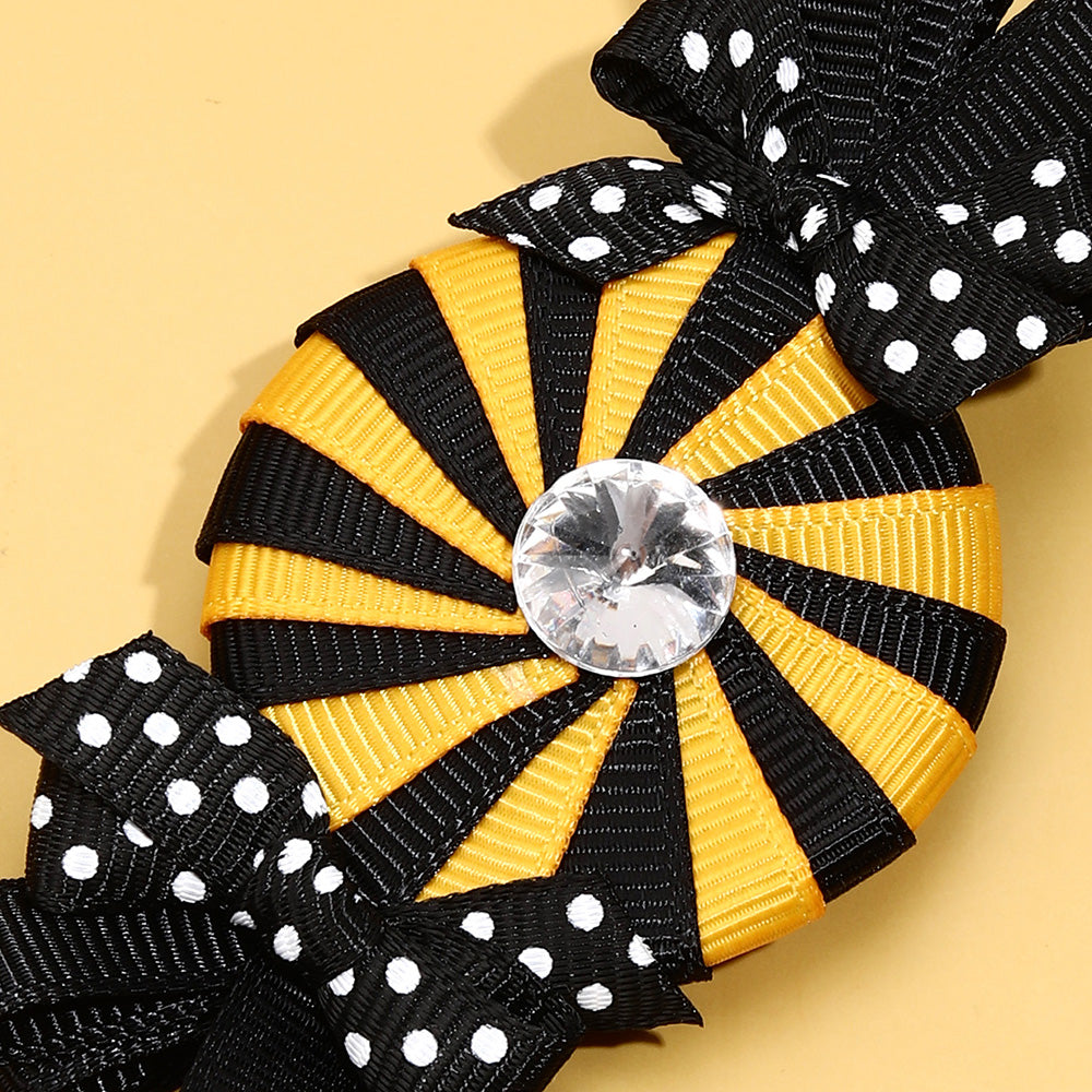 Girls Halloween Candy Hair Bow Hair Clips