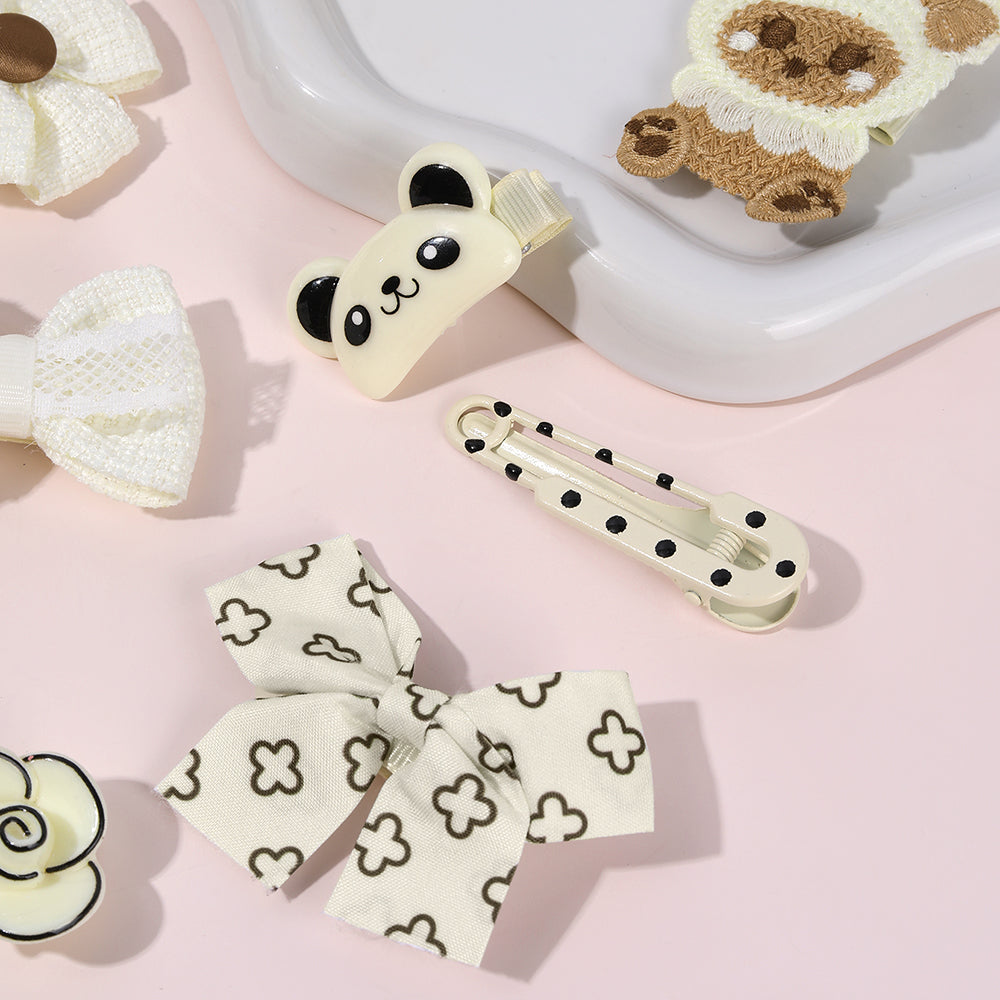 8Pcs Cartoon Princess Hair Clip Set for Girls Kids