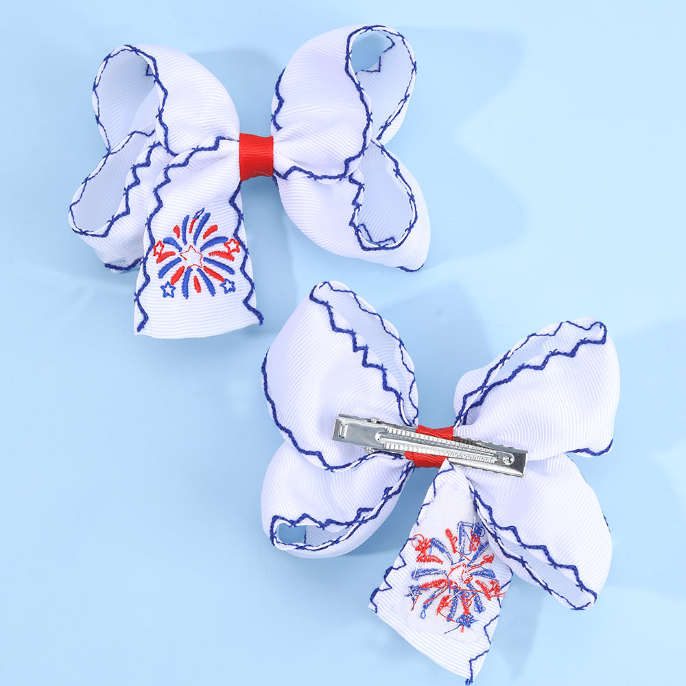 10pair 4th of July Hair Bows Clips