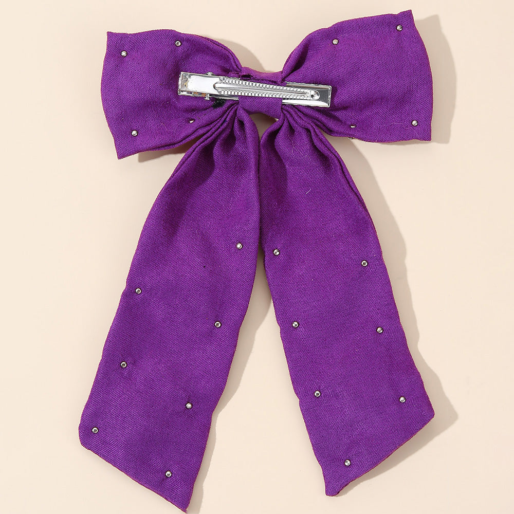 Large Fabric Halloween Hair Bow Clip for Girls