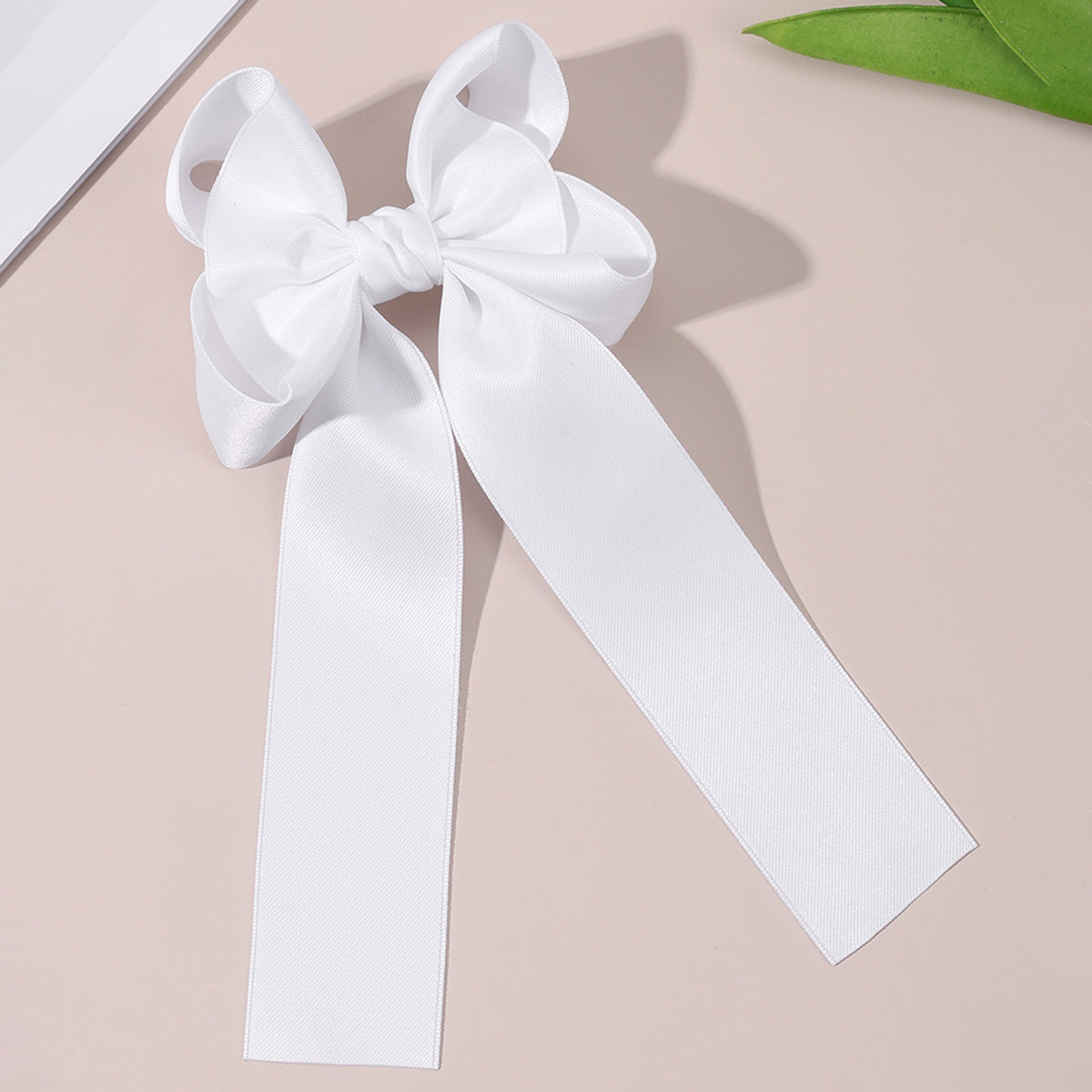 Women Fabric Long Tails Boutique Hair Clip Accessories