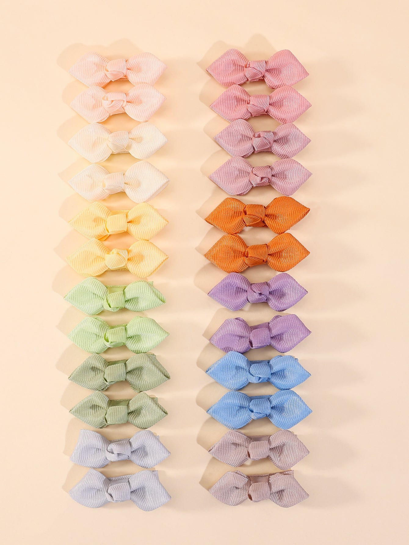 24Pcs Small Hair Bow Clip Set