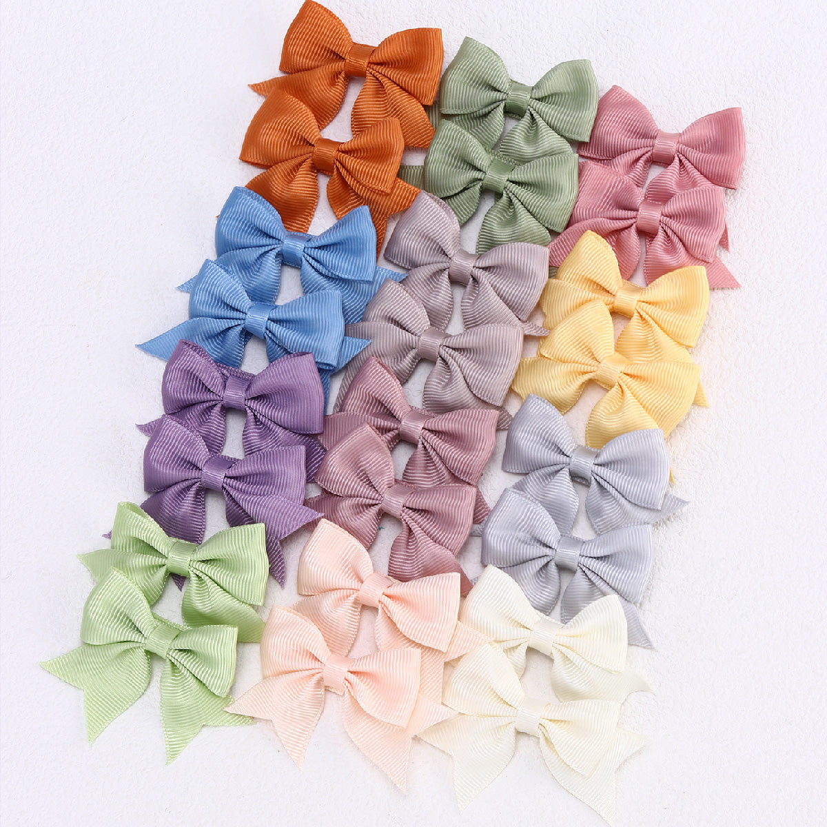 24Pcs Small Hair Bow Clip Set