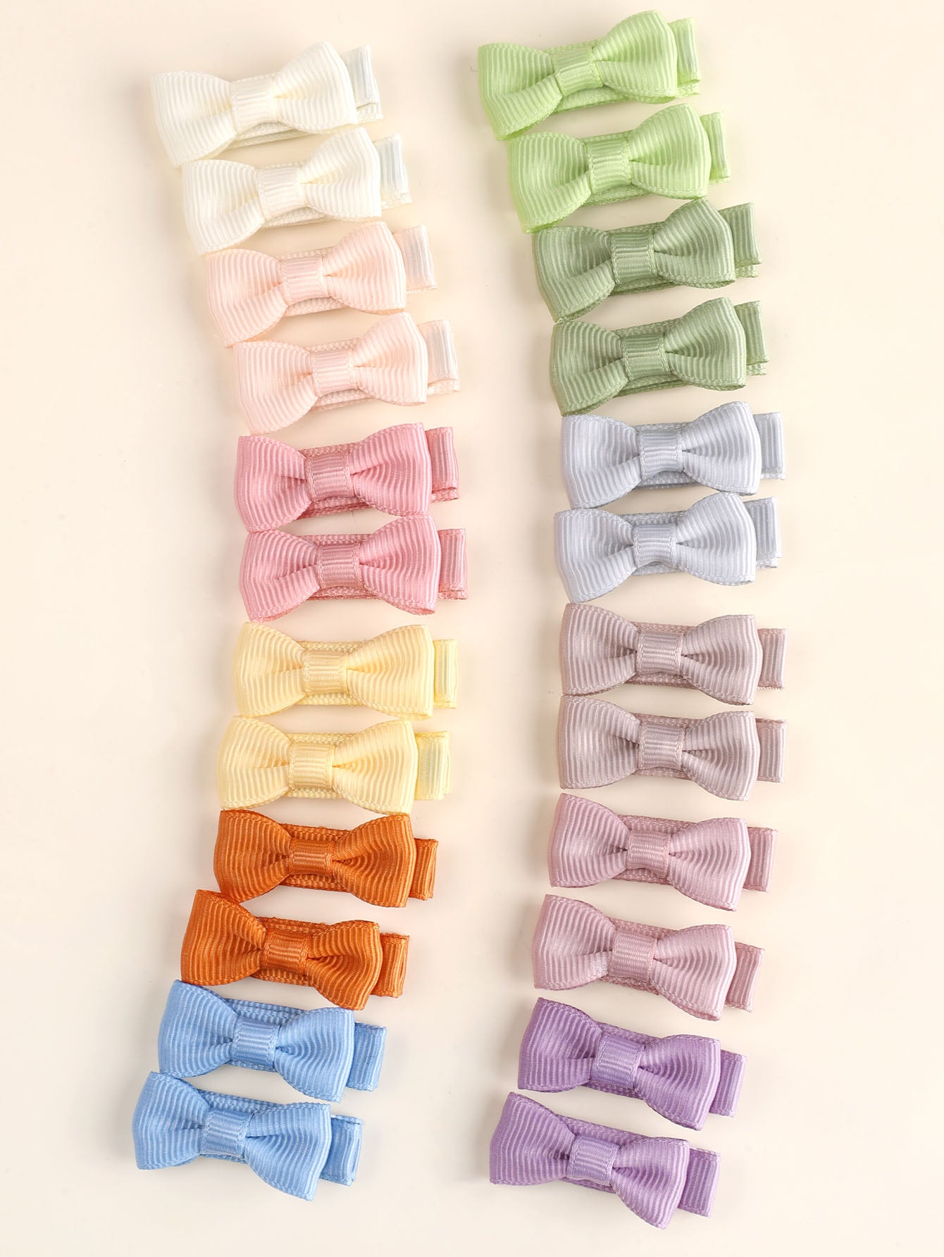24Pcs Small Hair Bow Clip Set