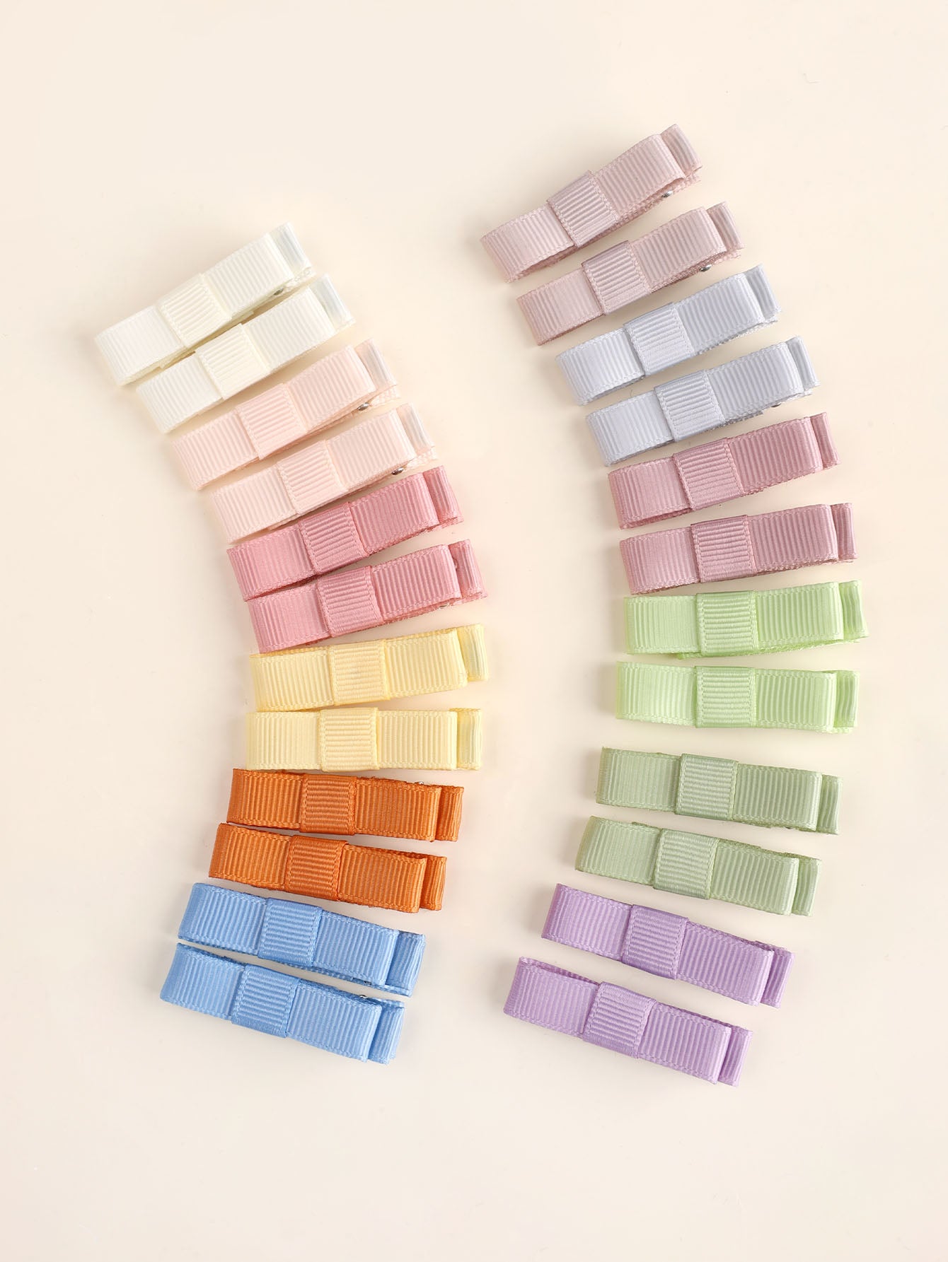 24Pcs Small Hair Bow Clip Set