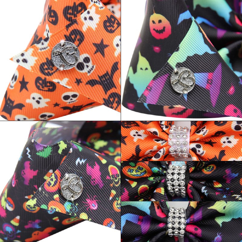 Jumbo Halloween Print Jojo Hair Bows