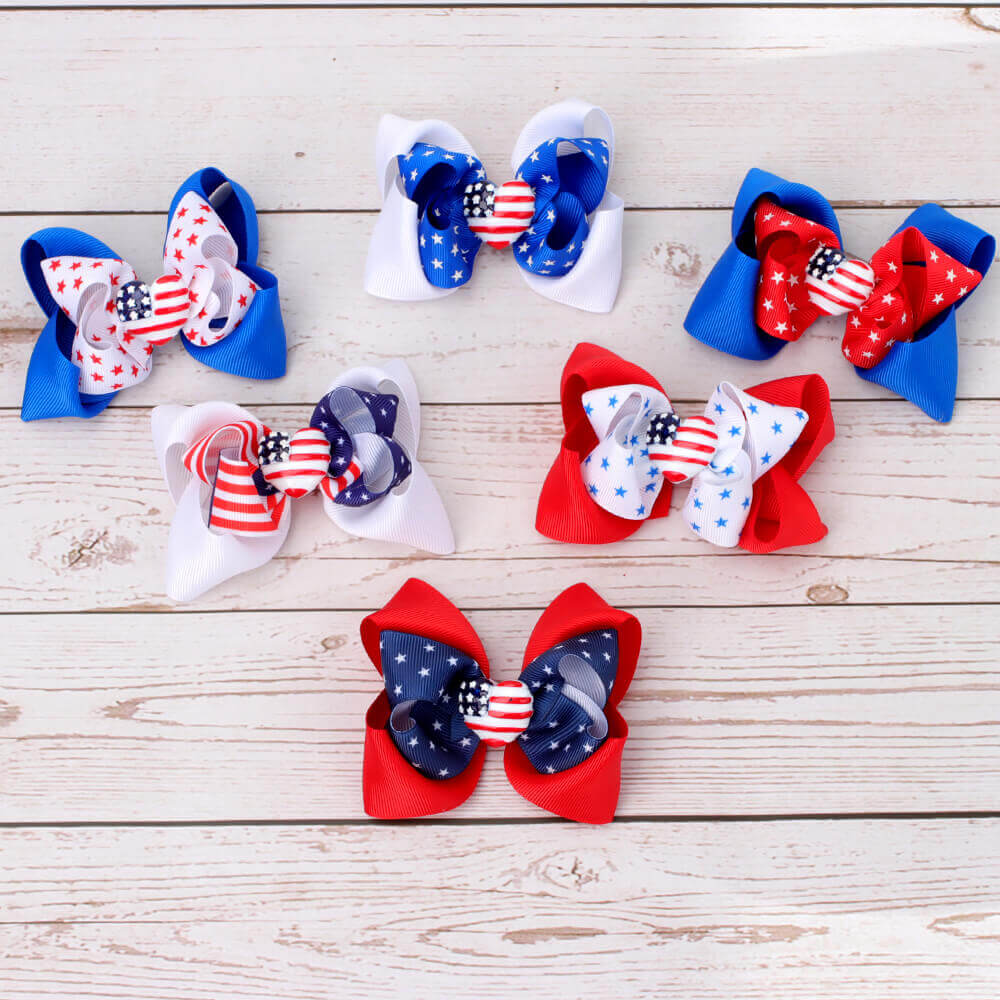 Independence Day Hair Bows