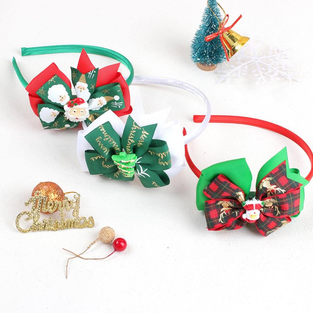 Christmas Layered Bow Headbands