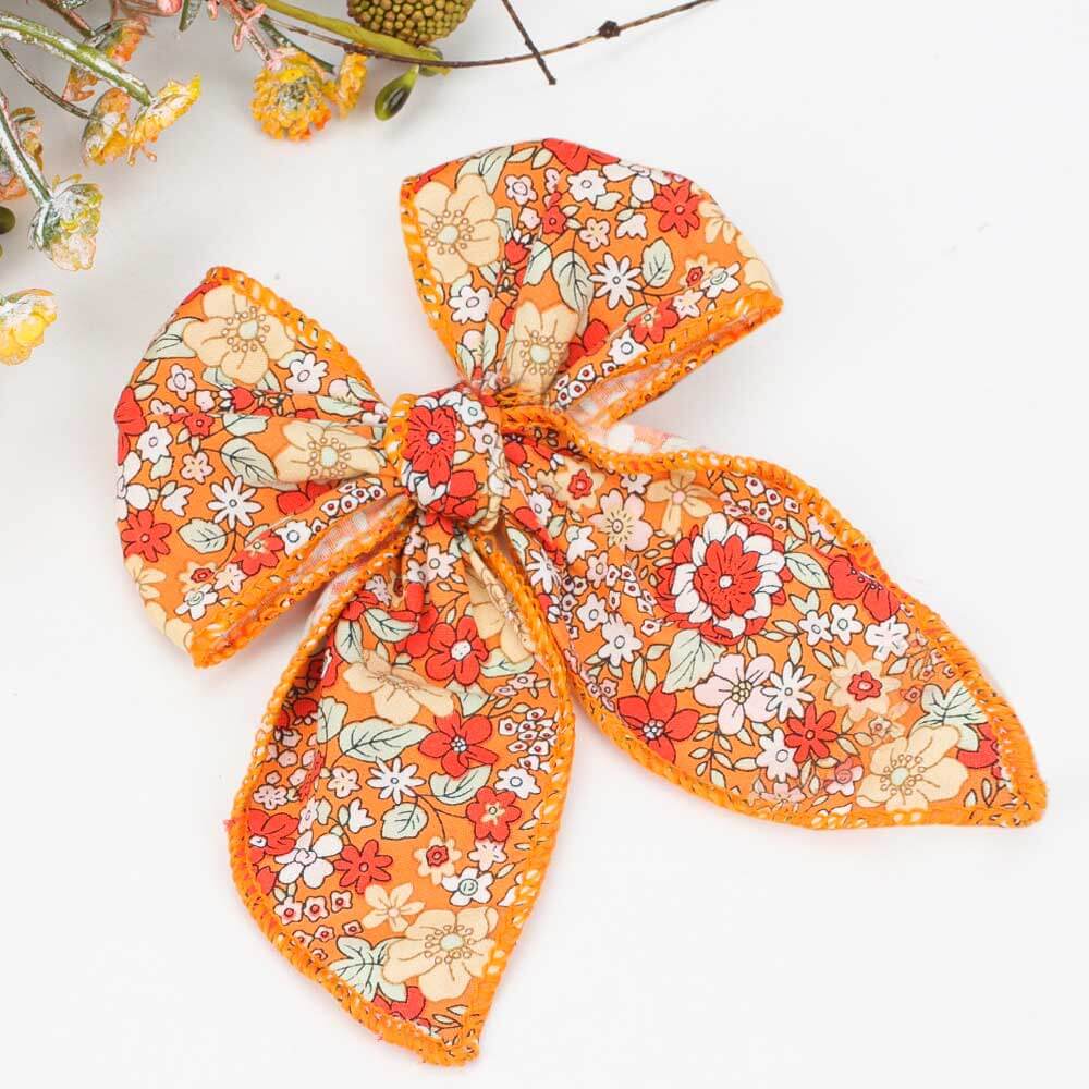 Floral Oversized Hair Bows