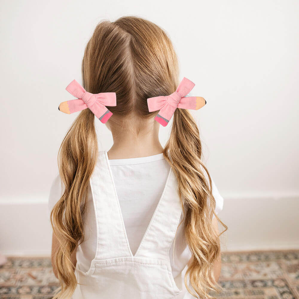 Back to School Pencil Hair Bows