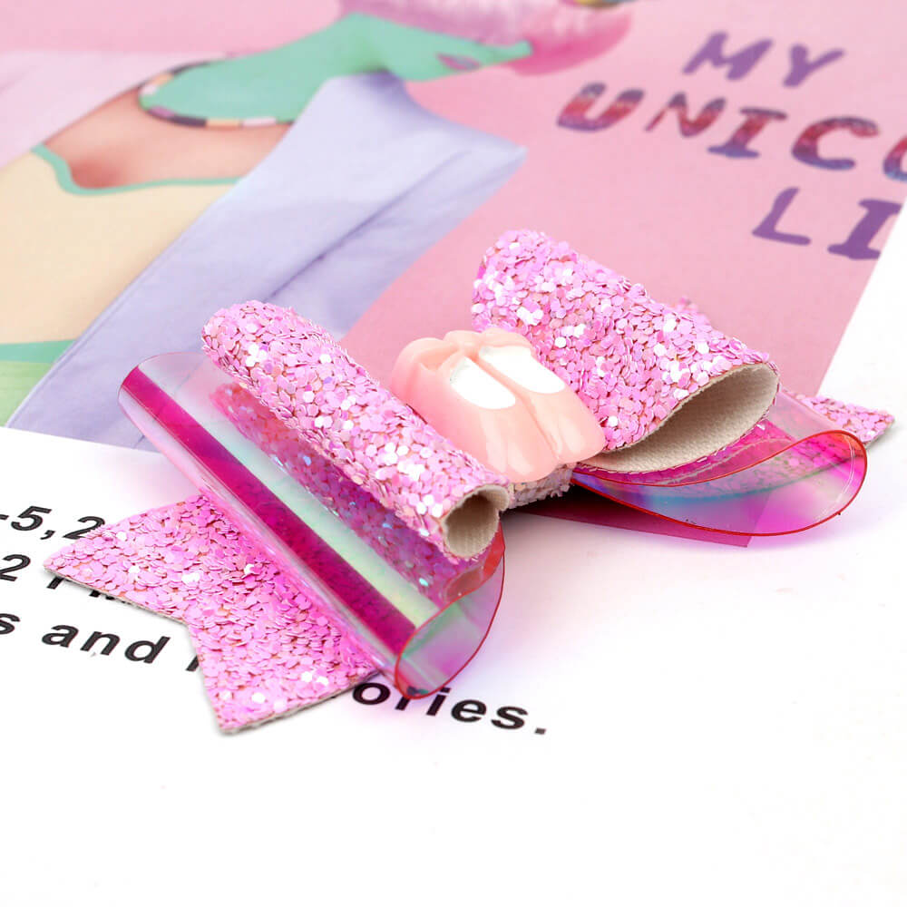 Ballet Girl Jelly Hair Bow Clips