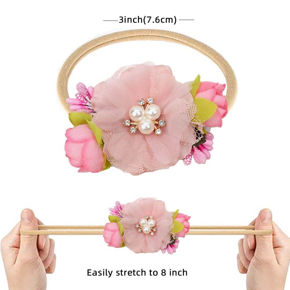 fake flower headband for baby