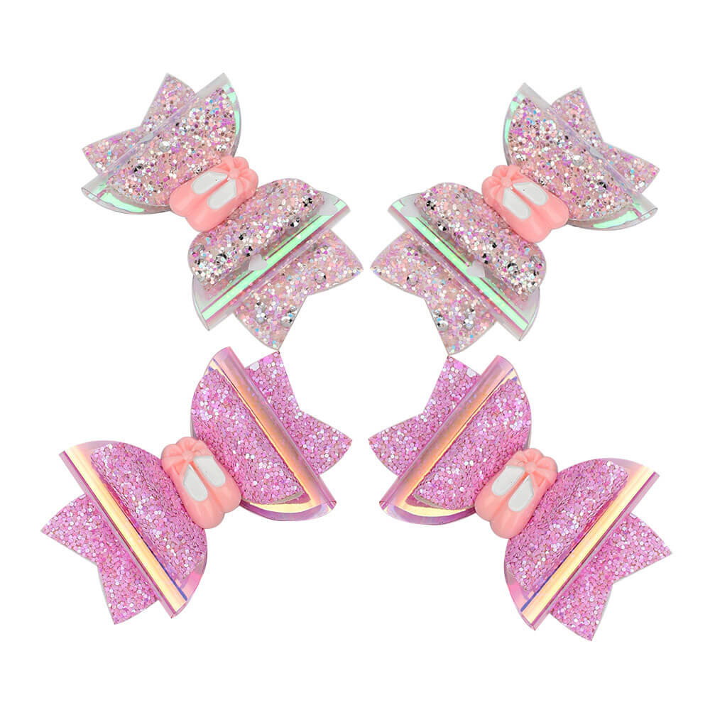 Ballet Girl Jelly Hair Bow Clips