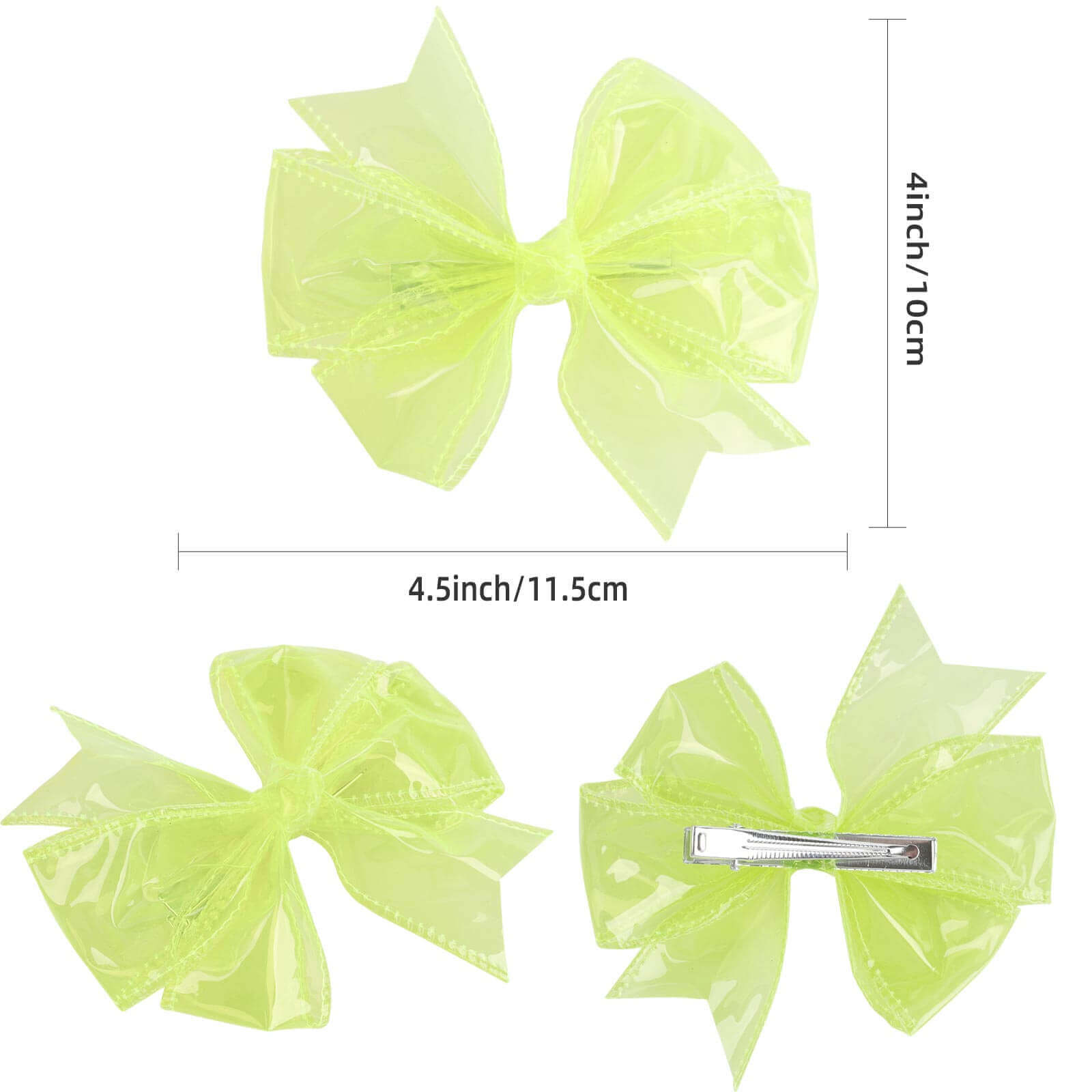 PVC Jelly Pinwheel Hair Bows