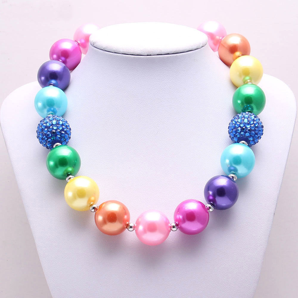 Colorful Beads Little Girl Necklace