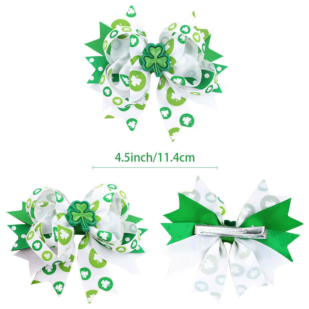 St. Patrick's hair bows