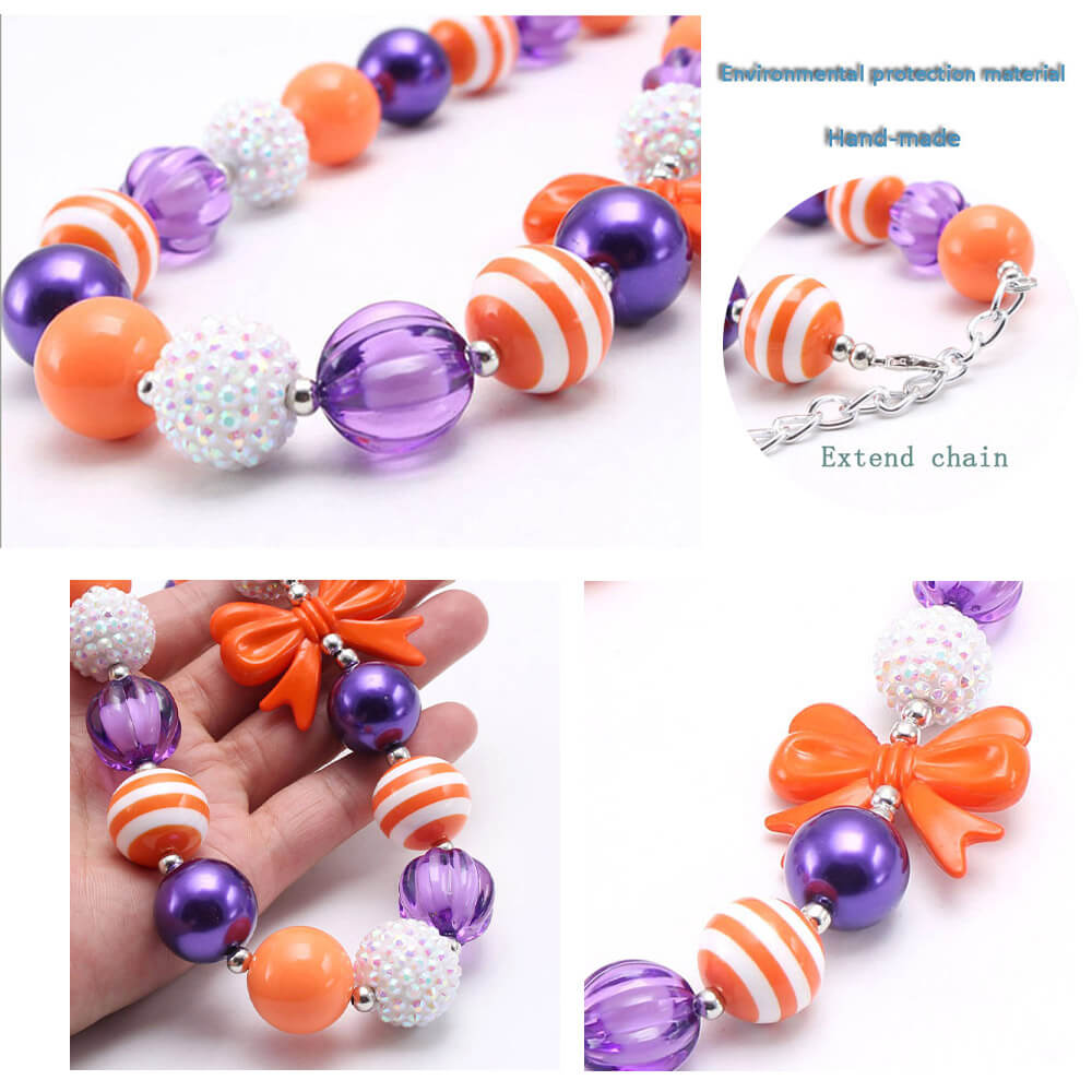 Halloween Bowknot Girl Necklace
