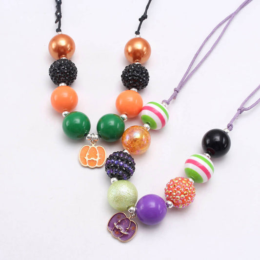 Halloween Pumpkin Pendant Necklace