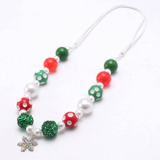 Christmas Snowflake Little Girl Necklace