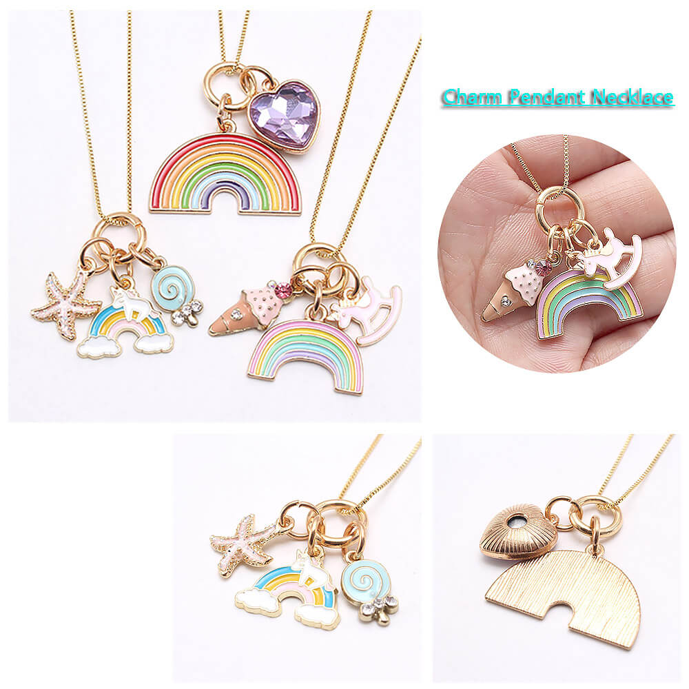 Rainbow Pendant Children Necklace