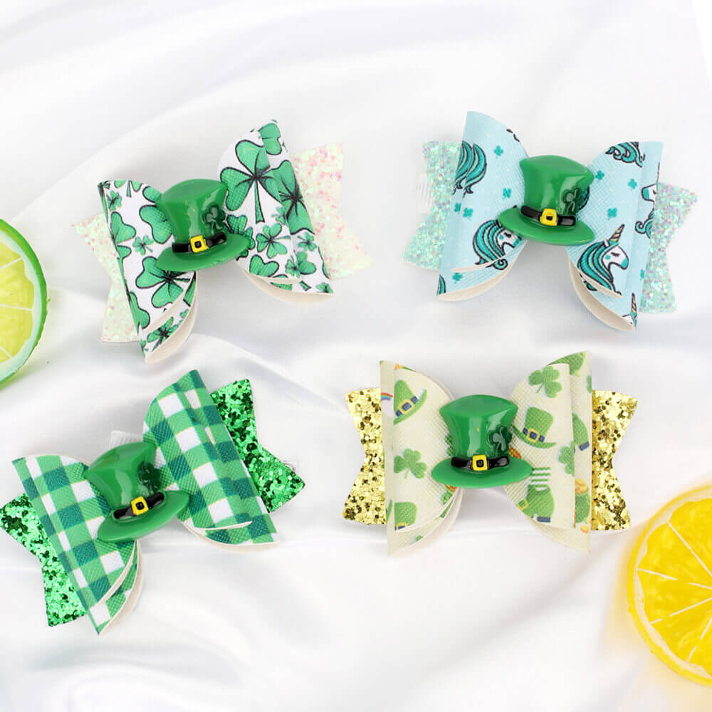 St. Patrick's Green Hair Clips