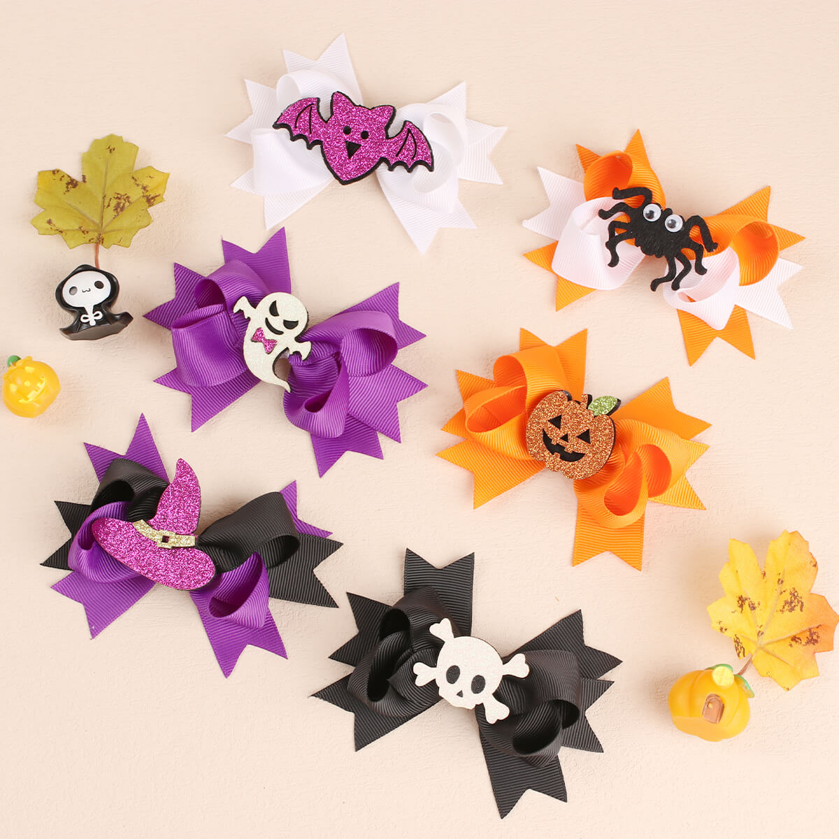 Characteristic Halloween Hair Bows