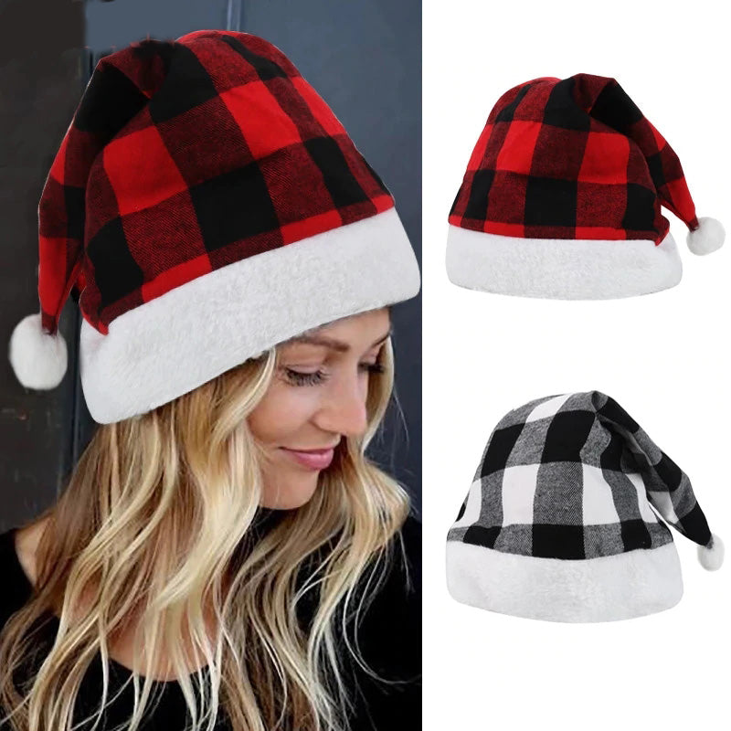 Christmas Plaid Hats