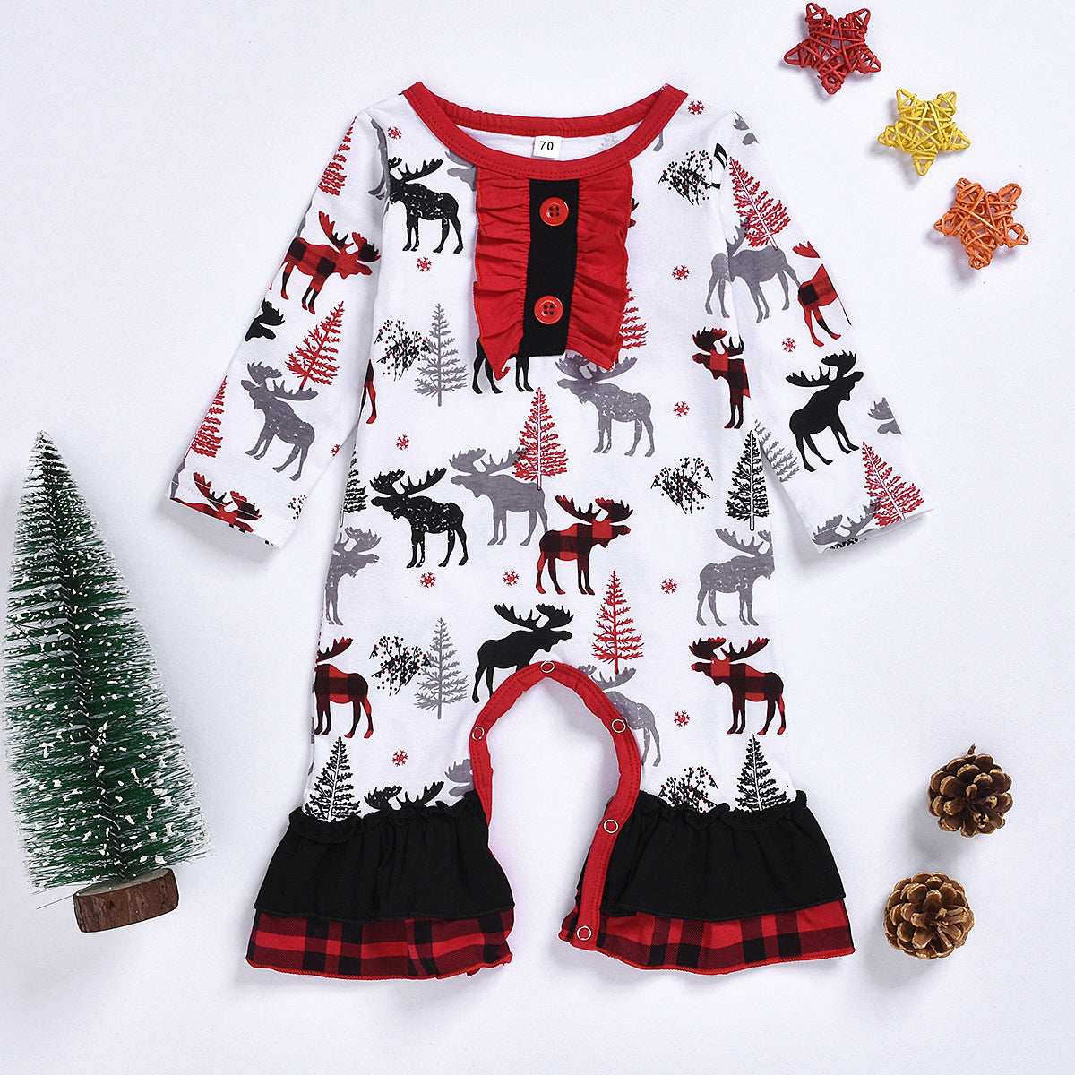Christmas baby romper