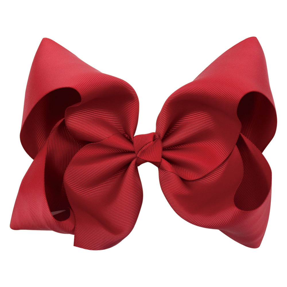 3/4/6/8inch Boutique Handmade Colorful Solid Ribbon Grosgrain Hair Bow With  Clips For Kids Girls Hair Accessories