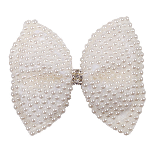Pearl Hair Clips Girl Princess Hair Bows