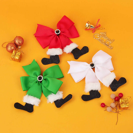 Cute Shoes Christmas Hair Bows