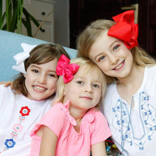  4 PCS Velvet Hair Bows For Girls, Pink Bow Clips For Women, CN  Velvet Large Hair Bows With Alligator Clips Hair Accessories, Royalblue Hair  Ribbons For Women Girls Teens Toddler 