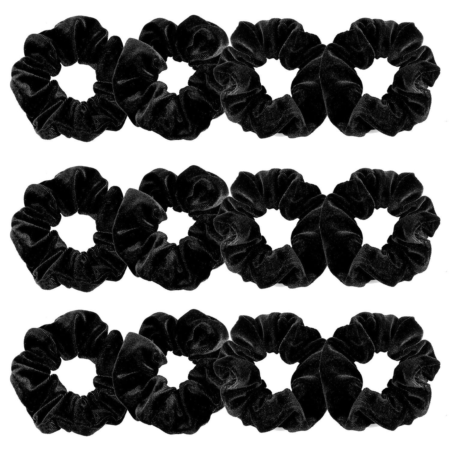 12PCS Velvet Hair Scrunchies for Women