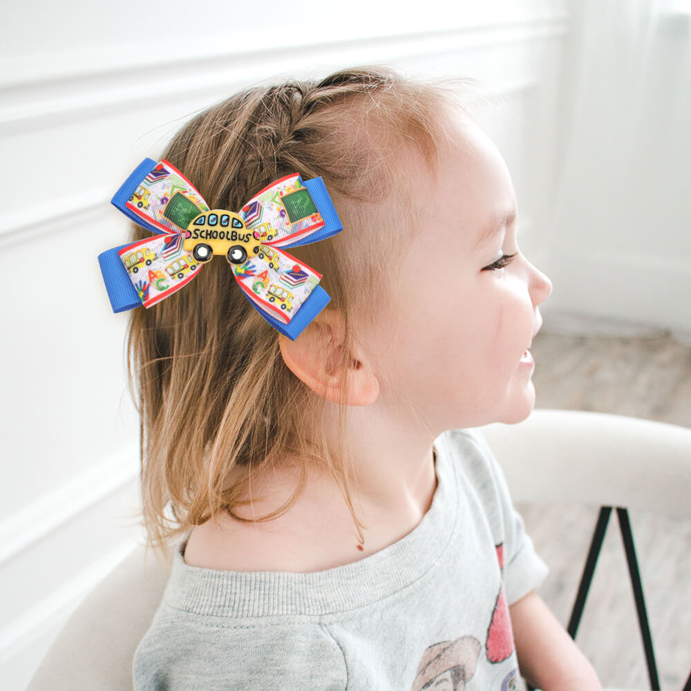 Back to School Hair Bows