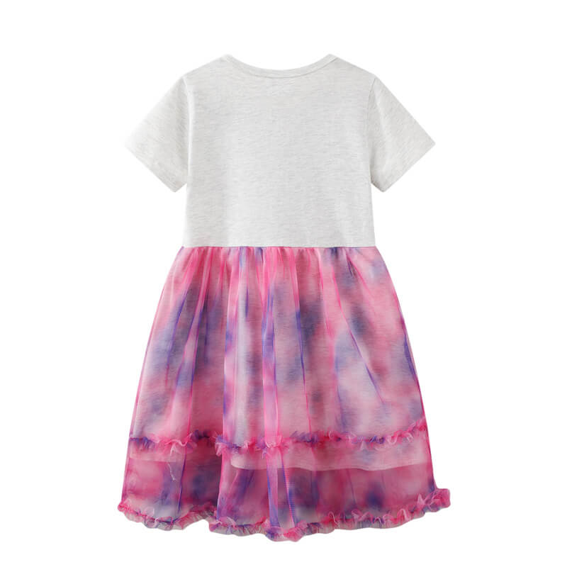 Gradient Mesh Girls Dress