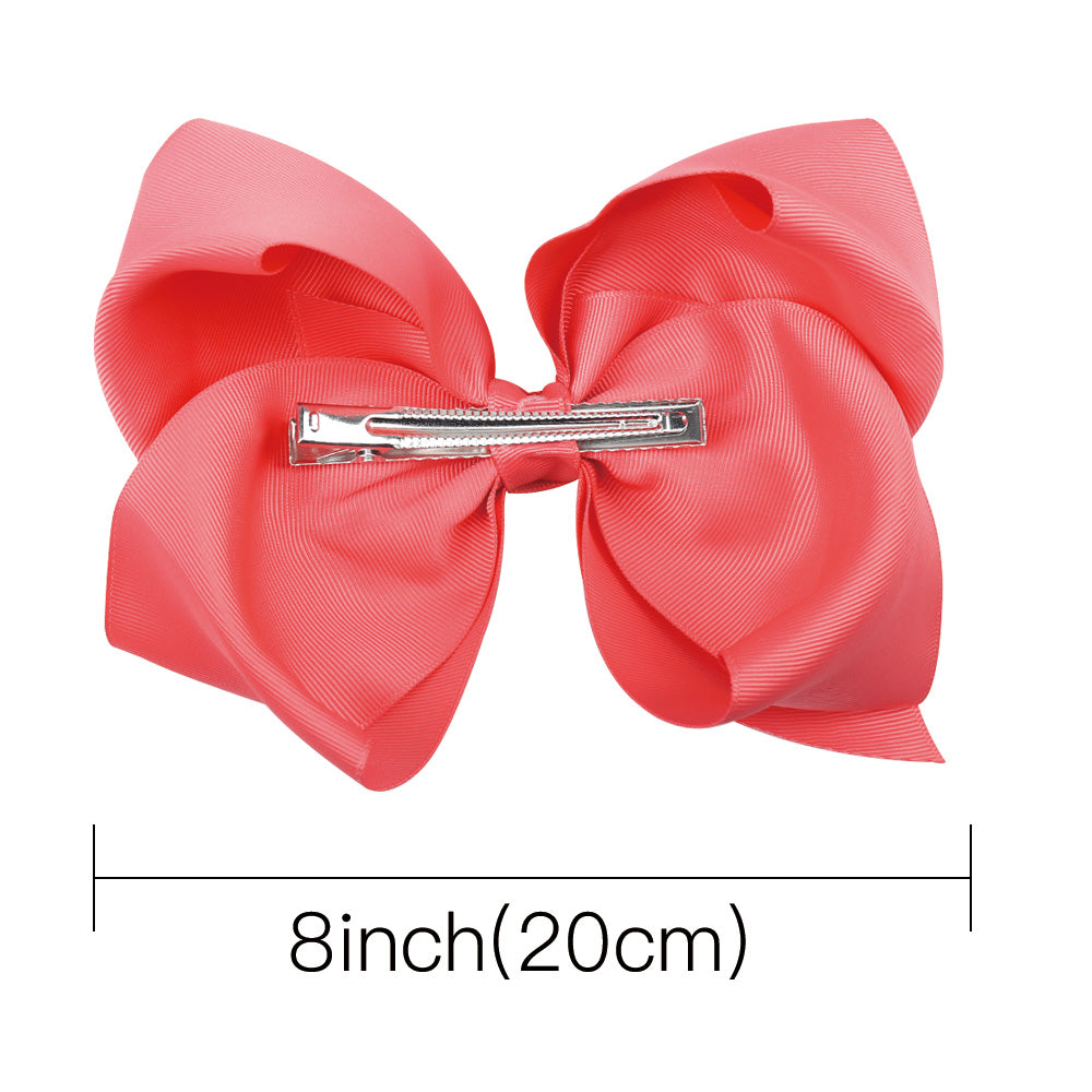 30pcs 8 inch Jumbo Hair Bows | Big Hair Bows for Girls 60 Color