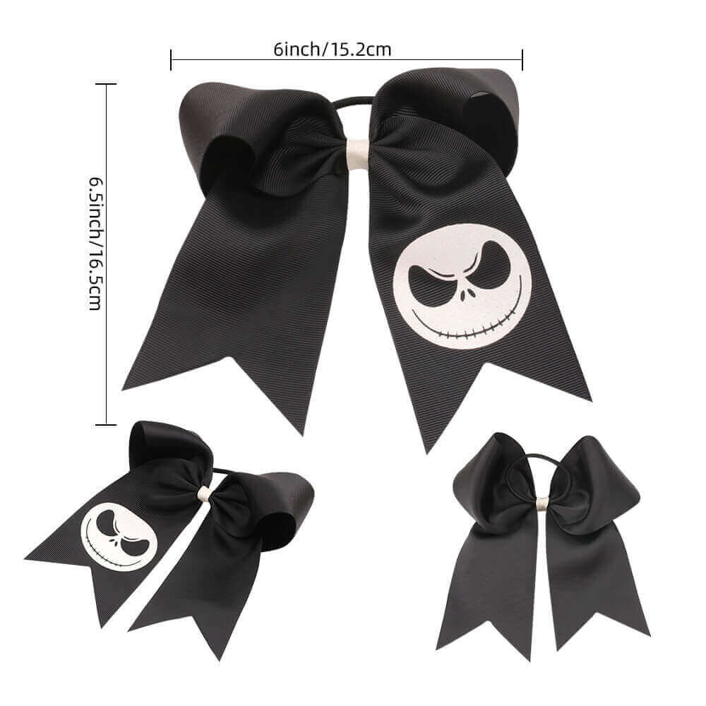 Halloween Skull Cheer Bows