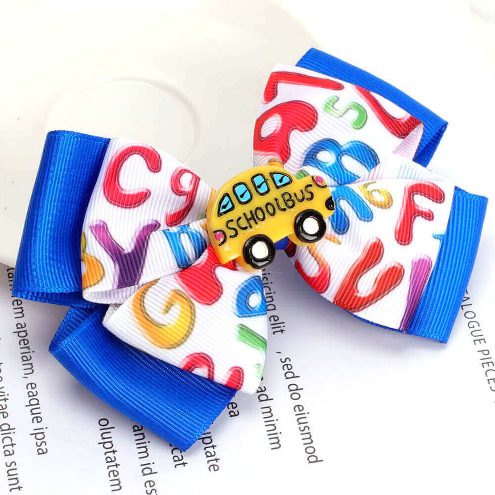 Cute Bus Hair Bows