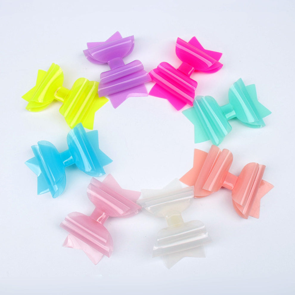 Waterproof Jelly Hair Clips Bows for Girls Summer Pool Party Hairgrips cnhairaccessories