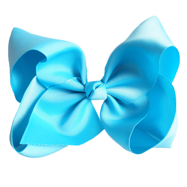 8 Inches Oversized Solid Color Hair Bows