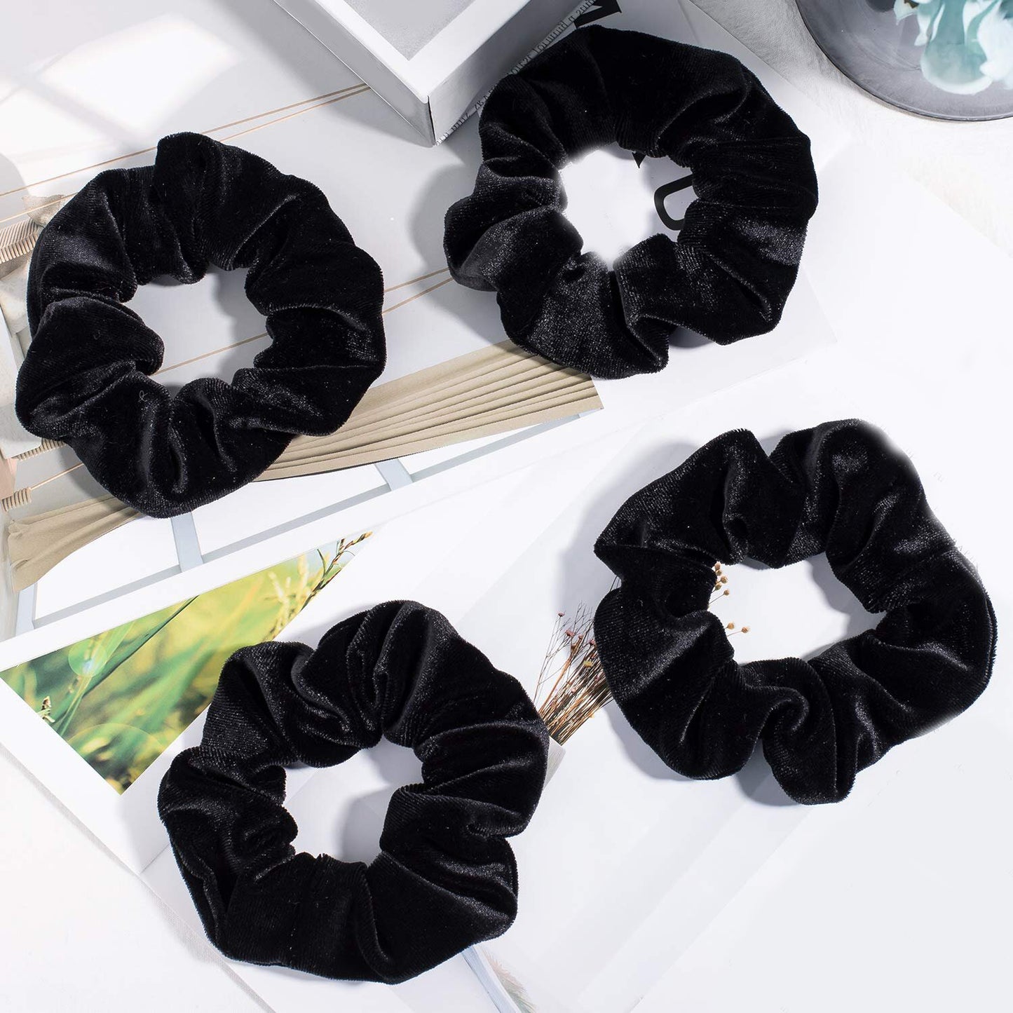 12PCS Velvet Hair Scrunchies for Women