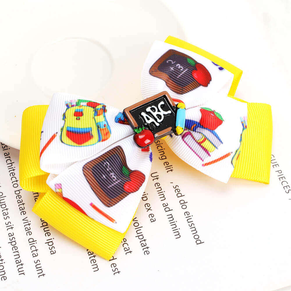 Back to School Hair Bows