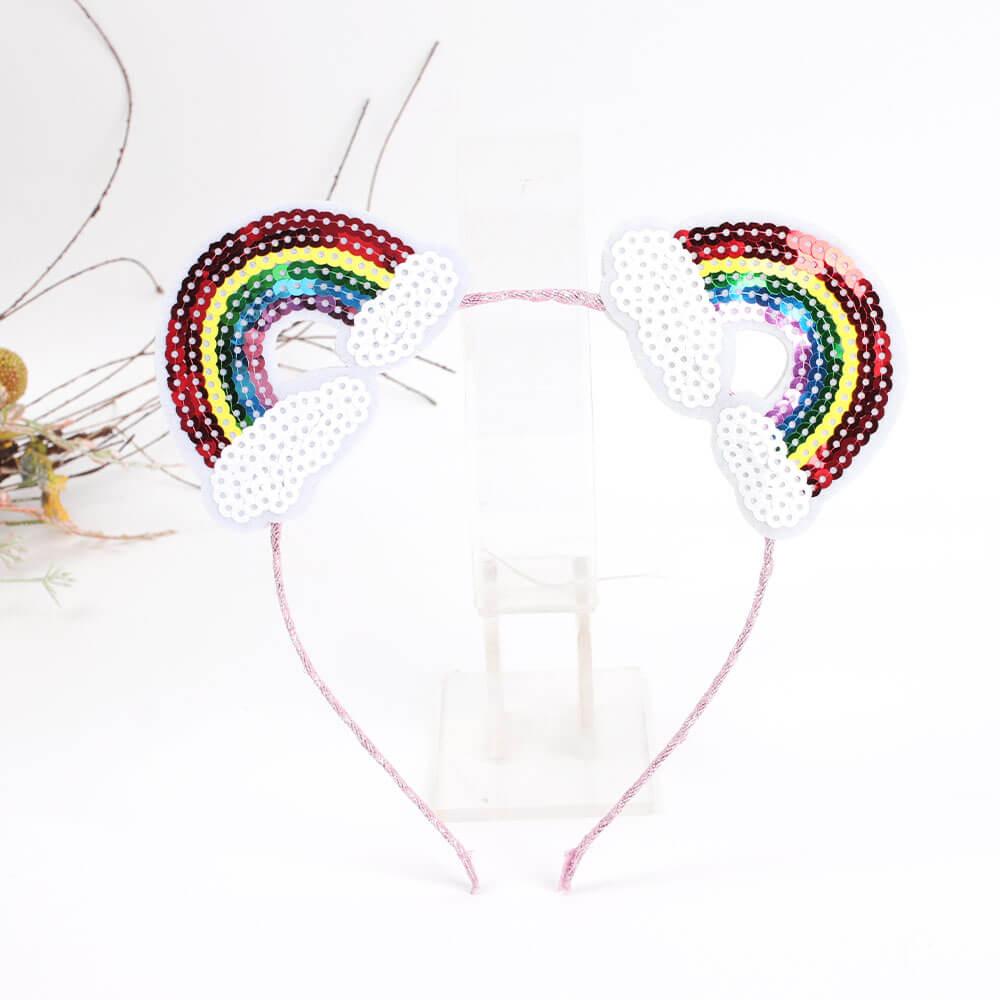 Cute Rainbow Ears Girl Hair Bands