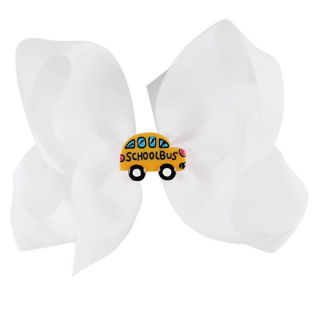 Back To School Solid Hair Bows