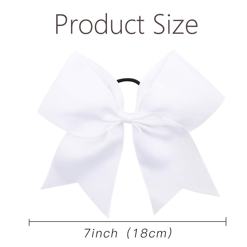 12PCS 7" Large Cheer Bows for Cheerleading Teen Girls