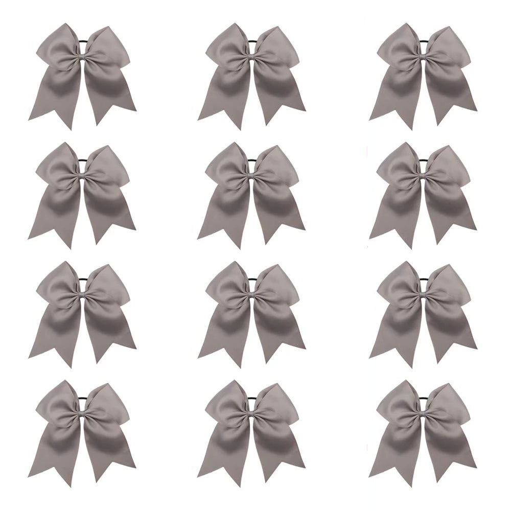 12PCS 7" Large Cheer Bows for Cheerleading Teen Girls
