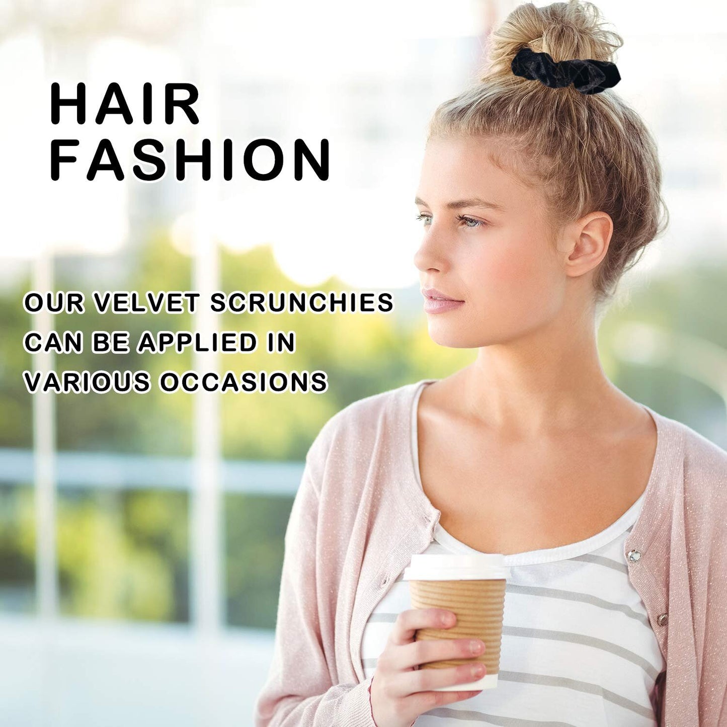 12PCS Velvet Hair Scrunchies for Women