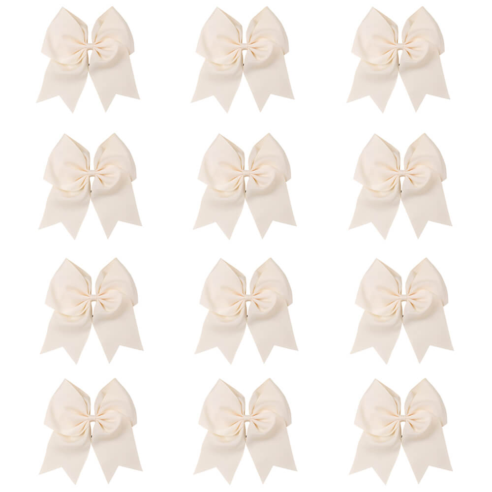 12PCS 7" Large Cheer Bows for Cheerleading Teen Girls